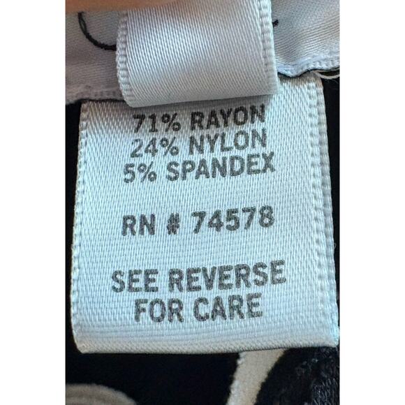 VTG Cache Cocktail Dress - 6 Black White Dramatic Ruffle Neckline Holiday Party - Picture 11 of 11